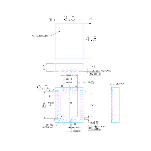 NS-MCU-QFN020035045-001D