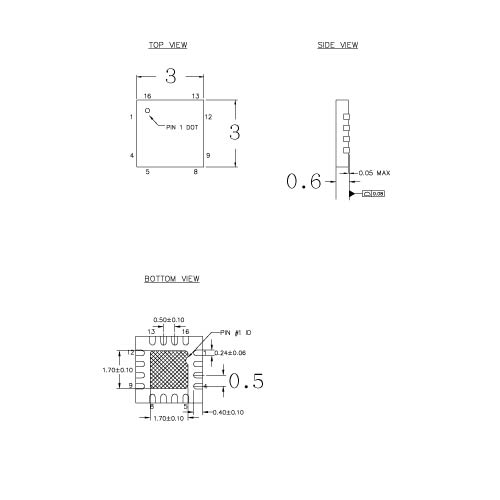 NS-MCU-QFN016030030-002D