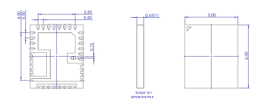 NS-MCU-QFN037050060-001D