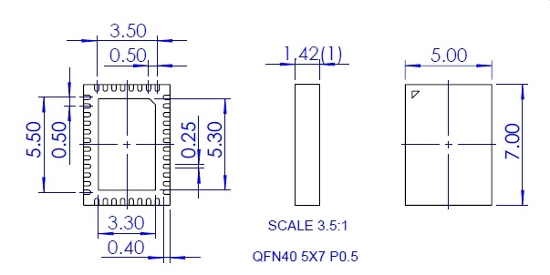 NS-MCU-QFN040050070-003D