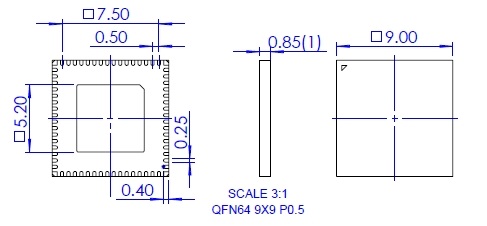 NS-MCU-QFN064090090-024D