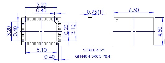 MCU-QFN046045065-005D