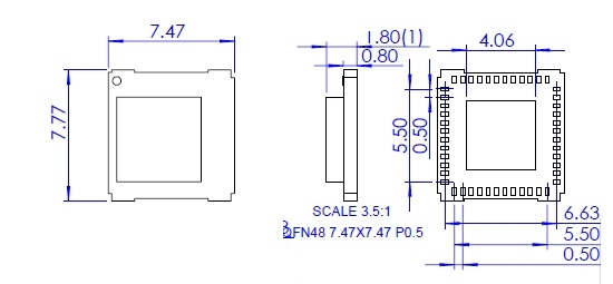 NS-MCU-QFN048078074-001D