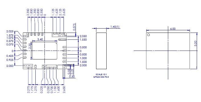 NS-MCU-QFN023050060-002D