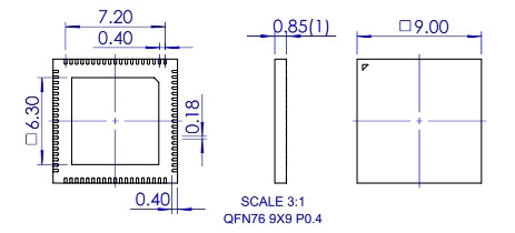 NS-MCU-QFN076090090-002D