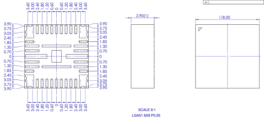 NS-MCU-LGA051080080-001D
