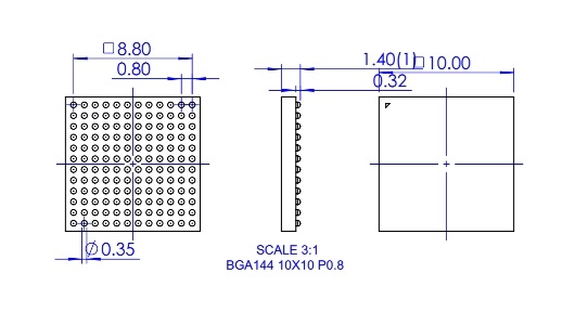NS-MCU-BGA144100100-003D