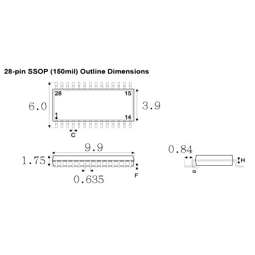 NS-MCU-SSOP028150mil-001E